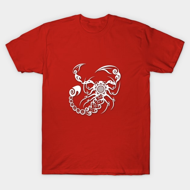 Scorpion floral pattern ornament T-Shirt by tsign703